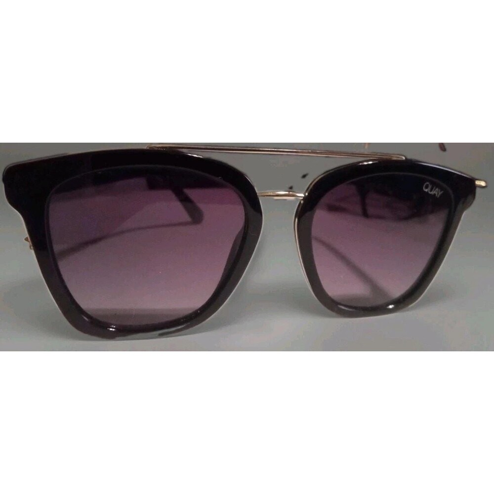 Quay Australia Sweet Dreams 125 Womens Black with Gold Trim Sunglasses
